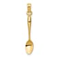 Unisex Gold Classics&#40;tm&#41; 14kt Gold 3D Table Spoon Pendant - image 1