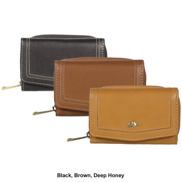 Womens Roots 73 RFID Wallet with Zipper Pocket