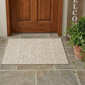 HomeRoots Tan Geometric Washable Non Skid Indoor Outdoor Accent - image 1