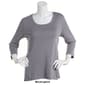 Womens Preswick & Moore&#174; 3/4 Sleeve Scoop Neck Solid Tee - image 11