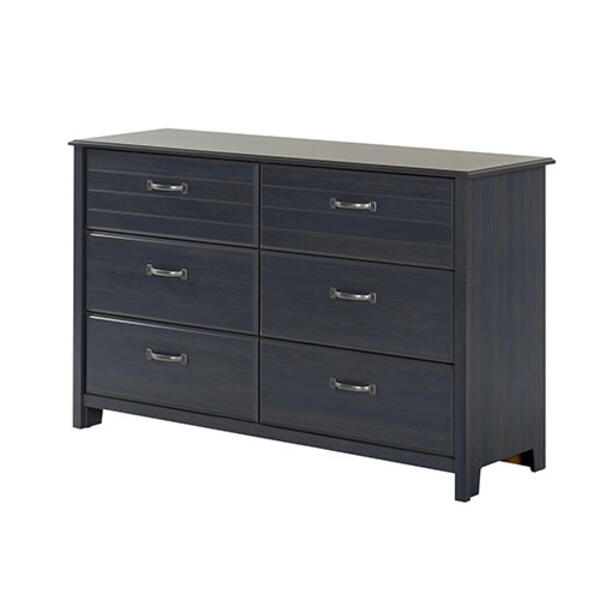 South Shore Ulysses 6-Drawer Dresser - Blueberry - image 