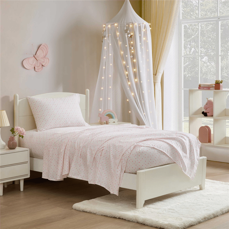 Laura Ashley® Kids Heart Geo Ditsy Sheet Set
