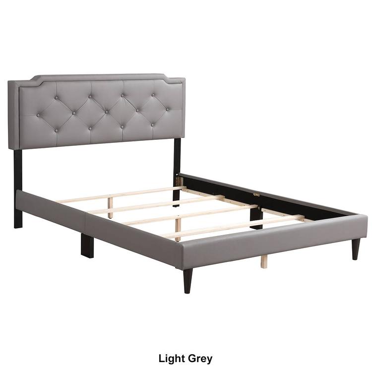 Passion Furniture Deb Adjustable Panel Bed Frame - Queen