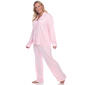 Plus Size White Mark Dotted Long Sleeve Pajama Set - image 3