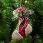 Northlight Seasonal 5.75in. Burlap Christmas Stocking Ornament - image 2