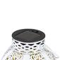 Northlight Seasonal 7in. Round Floral LED Solar Lantern - image 2