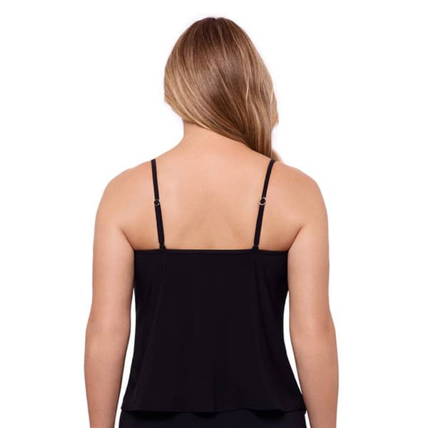 Womens America Beach Eden Garden V-Hem Tankini Swim Top