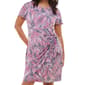 Petite Robbie Bee Cap Sleeve Abstract Dot Wrap Dress - image 3