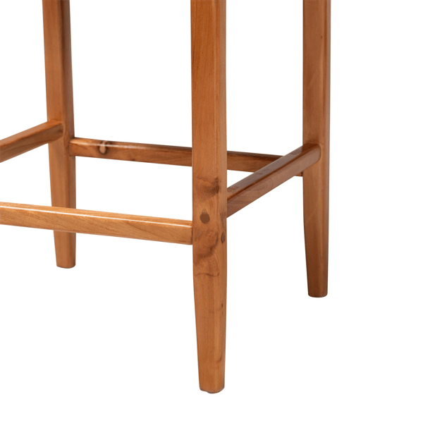 bali & pari Chatura Mahogany Wood 2pc. Counter Stool Set