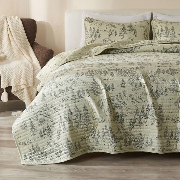 FreshFolds Moonlight Ridge 3pc. Bear Mountain Quilt Set - image 