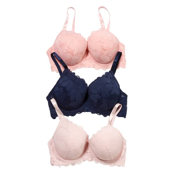 Plus Size Adrienne Vittadini 3pk. Mold Underwire Bras AV5343-3PKW - image 