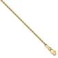 Gold Classics™ 1.3mm. 14k Solid Diamond Cut Rope Necklace - image 2