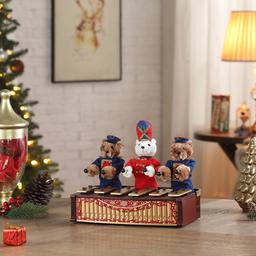 Mr. Christmas 10in. Animated Bandstand Bears