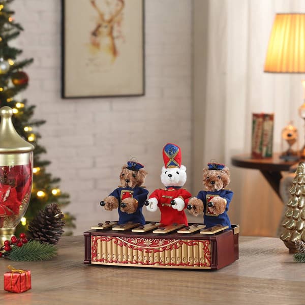 Mr. Christmas 10in. Animated Bandstand Bears