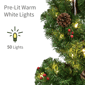 Puleo International 4ft LED Warm White Adorned Lamp Post Set of 2 - image 4