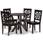 Baxton Studio Kaila Dark Brown Finished Wood 5pc. Dining Set - image 1