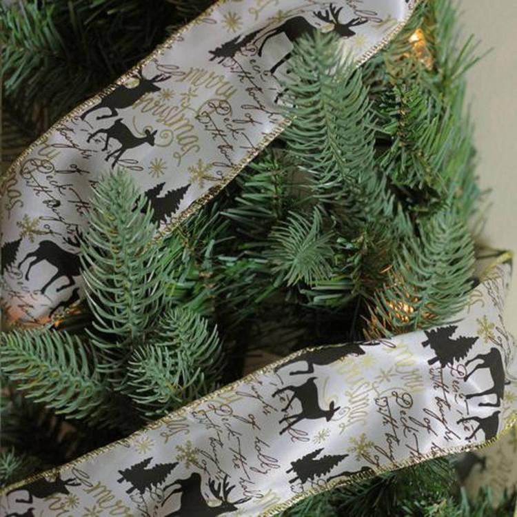 Northlight Seasonal 30ft. Playful Reindeer Wired Craft Ribbon