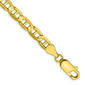 Mens Gold Classics&#40;tm&#41; 10kt. 4.5mm Concave Anchor Necklace - image 1