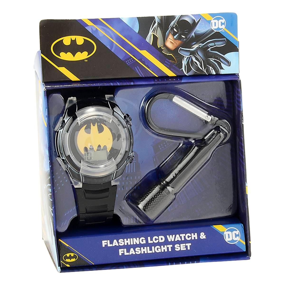 Kids Batman™ LCD Watch with Flashlight Set - BAT40088