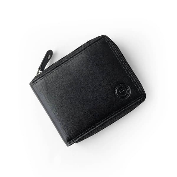 Mens Club Rochelier Traditional Zip-Around Billfold