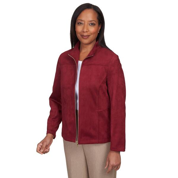 Womens Alfred Dunner Mulberry Street Suede Jacket - Boscov's