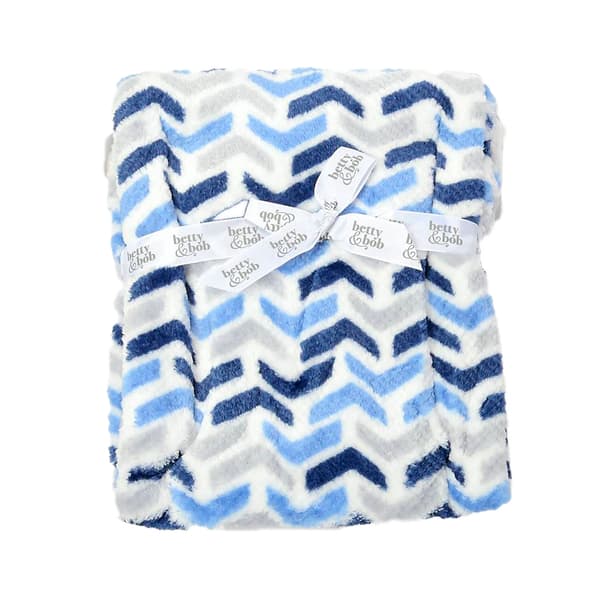 Betty & Bob Arrow Print Blanket - Blue - image 