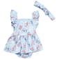 Baby Girl (NB-9M) Quiltex Bows Skirted Bodysuit Dress w/Hat - image 1