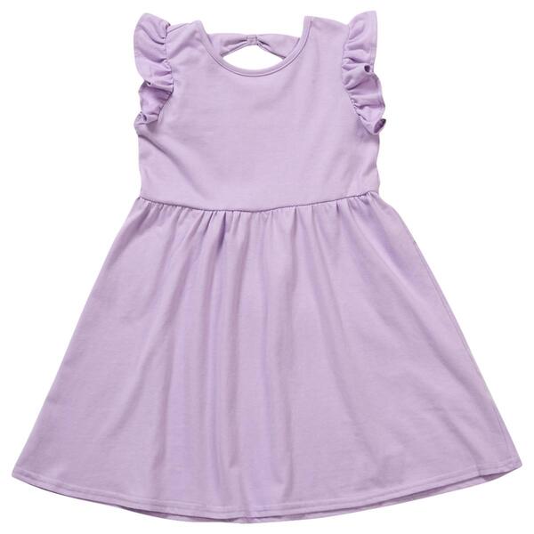 Girls &#40;7-12&#41; Freestyle Revolution Orchid Bloom Solid Dress - image 