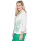 Womens Alfred Dunner Resort Living Tropical Floral Blouse - image 4