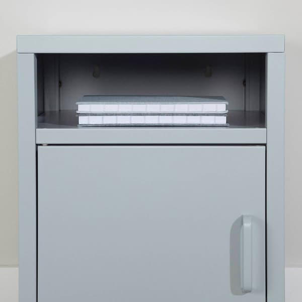 South Shore Sweedi Metal 1-Door Nightstand