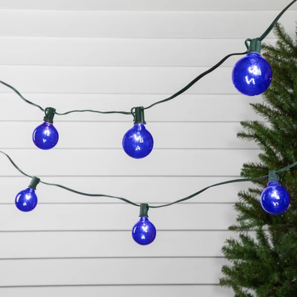 Northlight Seasonal 9ft. Blue G50 Globe Christmas Patio Lights