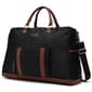 ELLE Luxe Journey Twill and Vegan Leather Weekender Duffel Bag - image 3