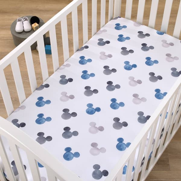 Disney Mickey Mouse Ears Mini Fitted Crib Sheets