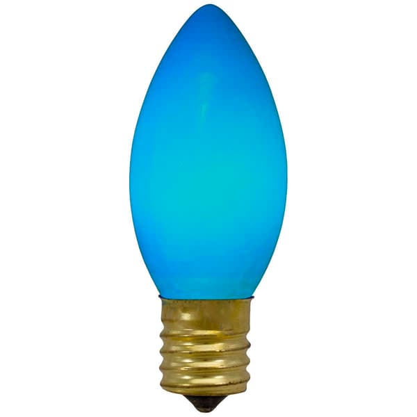 Northlight Seasonal C9 Blue Opaque Replacement Bulbs - Pack of 4 - image 