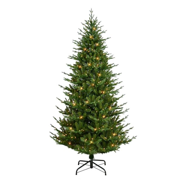Puleo International 7.5ft. Pre-Lit Artificial Christmas Tree