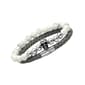 Mens 2pc. Grey Leather Braided Bracelets with Beaded Detail - image 2