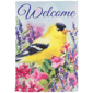 Northlight 40in. Welcome Yellow Finch Spring House Flag - image 2