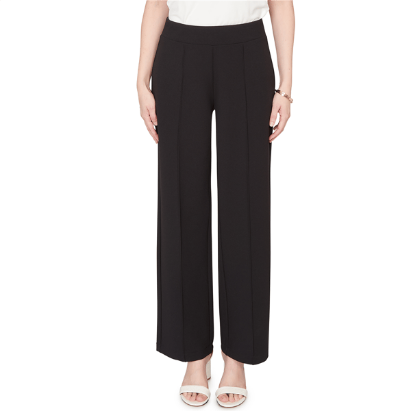 Womens Emaline Dusted Petals Pull On Wide Leg Pant With Seaming