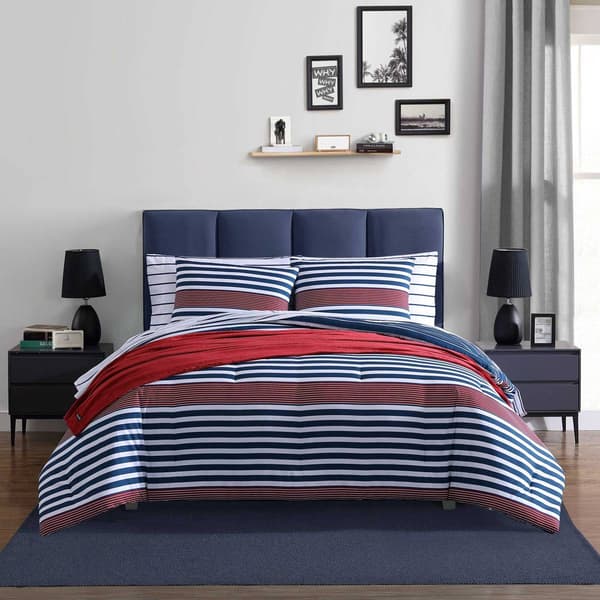 Nautica Kennedy Stripe Microfiber Comforter Set