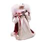 Kurt S. Adler 12in. Burgundy Angel Tree Topper with LED Lights - image 2
