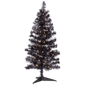 Northlight 3ft. Pre-Lit Artificial Black Tinsel Halloween Tree - image 1