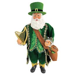 Santa''s Workshop 10in. Irish Gentleman Santa