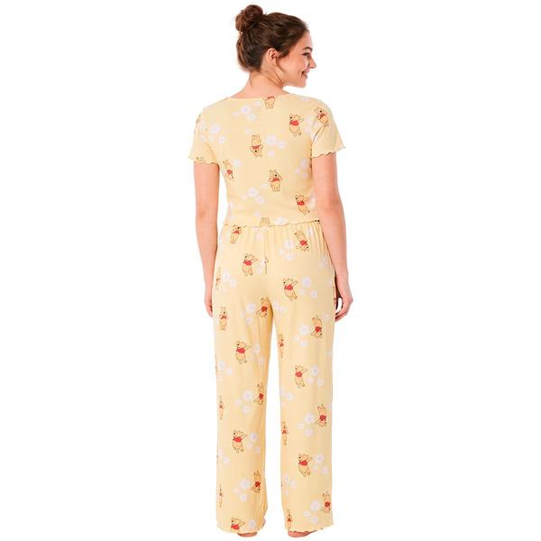 Juniors Centric Brands Short Sleeve Winnie The Pooh Pajama Set