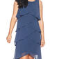 Petite SLNY Sleeveless Tiered Chiffon Shift Dress - image 4