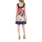 Womens 24/7 Comfort Apparel Patchwork Maternity Shift Dress - image 3