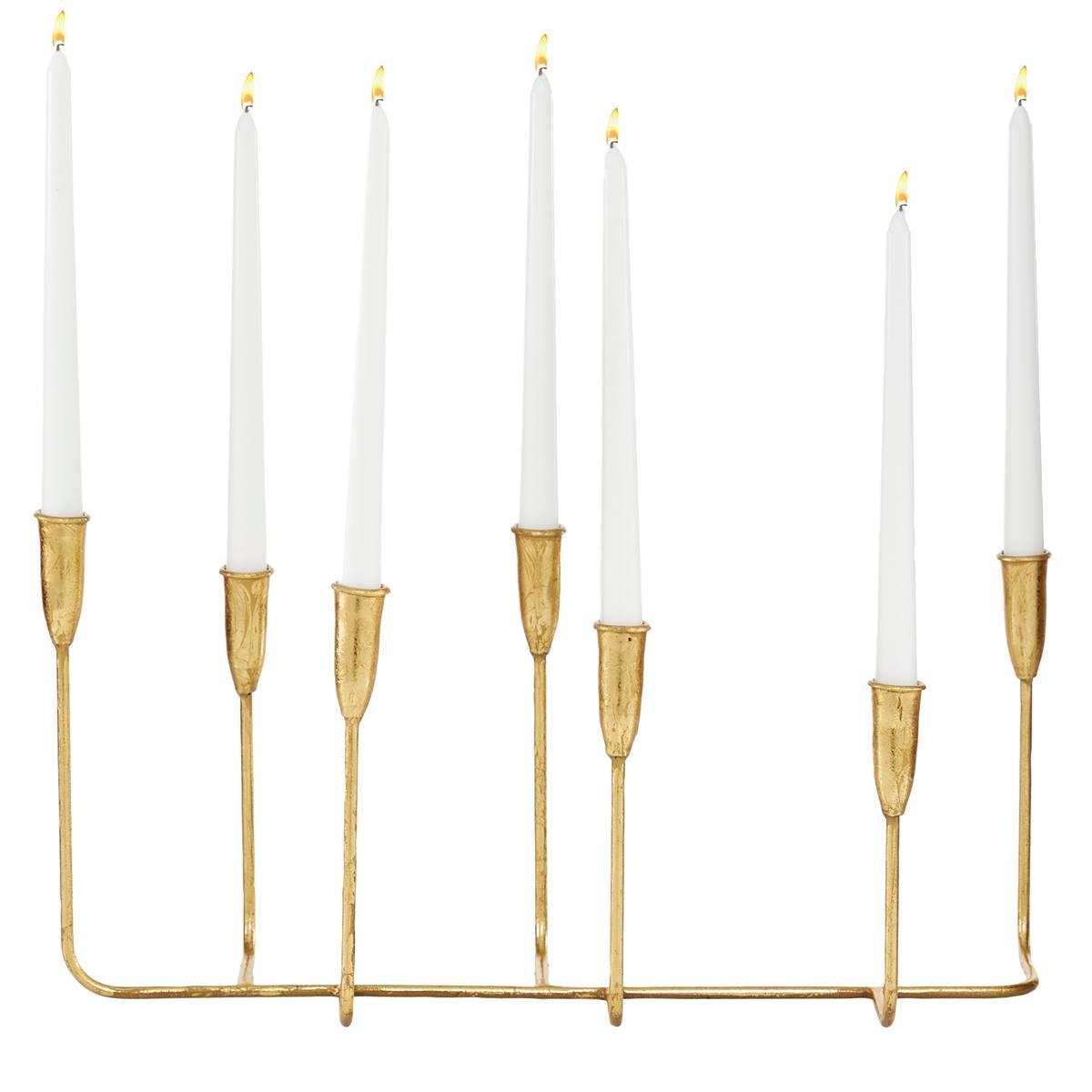 9th & Pike® Gold Contemporary 7-Stick Candle Holder