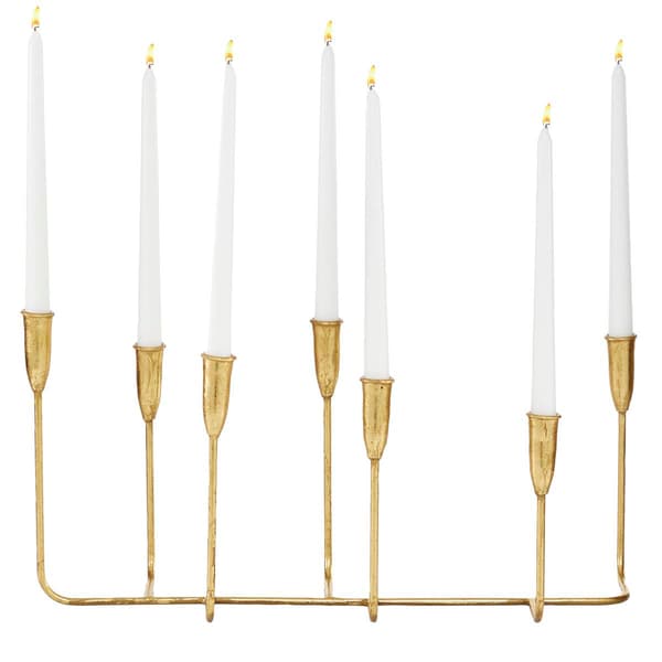 9th & Pike&#40;R&#41; Gold Contemporary 7-Stick Candle Holder - image 