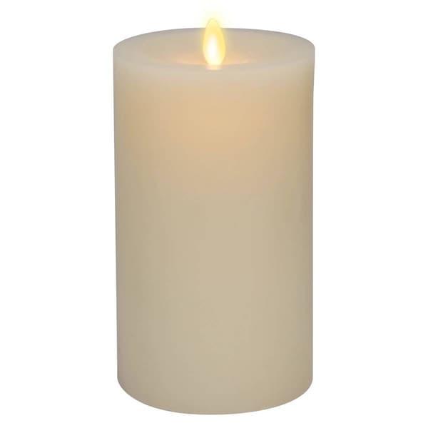 Ivory Wick To Flame Pillar Candle
