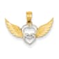 Gold Classics(tm) 14kt. Double Heart & Wings Pendant - image 1