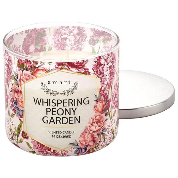 Amari Whispering Peony Garden 3 Wick Wrap Tumbler Candle - image 
